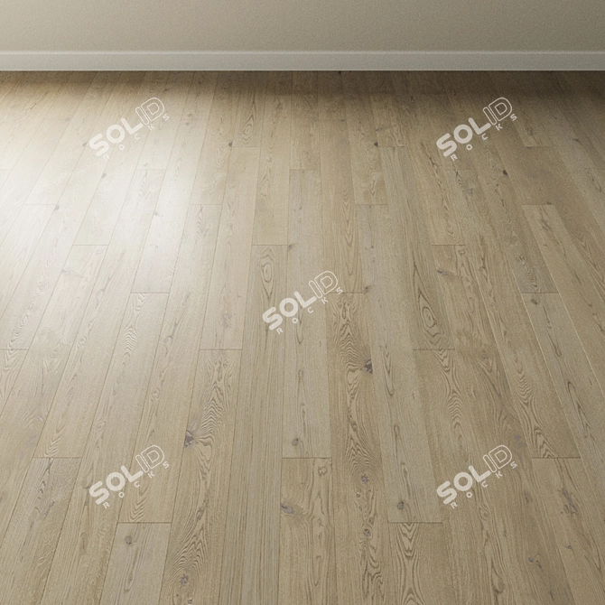 Inspire Albion Bleached Oak Parquet 3D model image 2