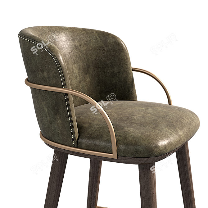 Elevate Your Space with Arven Barstool 3D model image 2