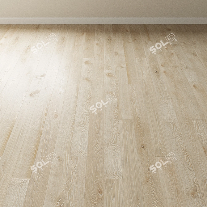 Inspire Barcelona Bleached Oak Parquet 3D model image 4