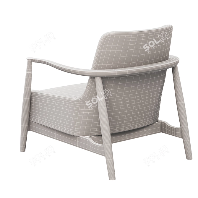 Elegant Fig Armchair by Julian Chichester 3D model image 4