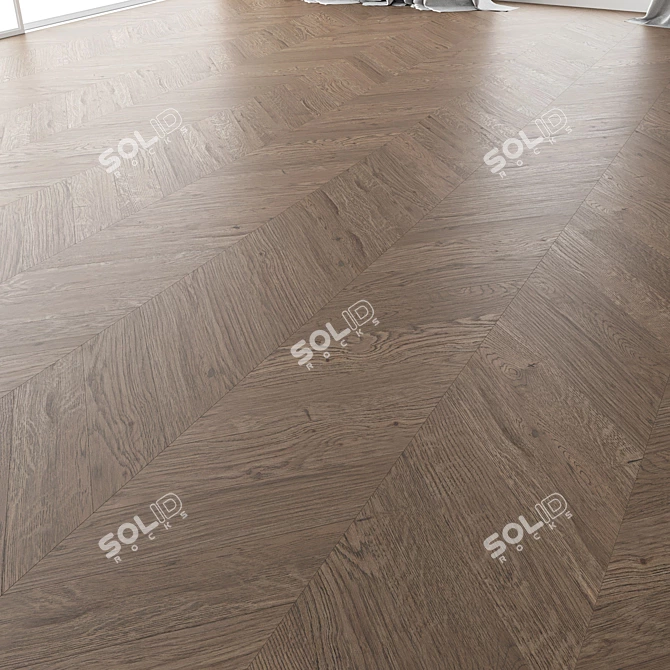 Oak Parquet Set 4 - High-Quality 3D Model 3D model image 3