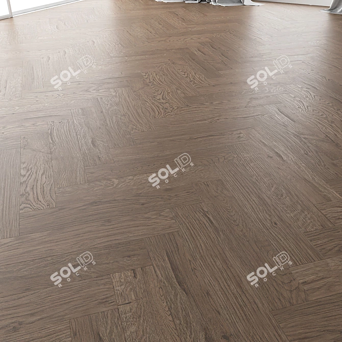 Oak Parquet Set 4 - High-Quality 3D Model 3D model image 4