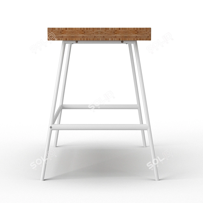 Sleek and Stylish Ikea Lillasen Desk 3D model image 2