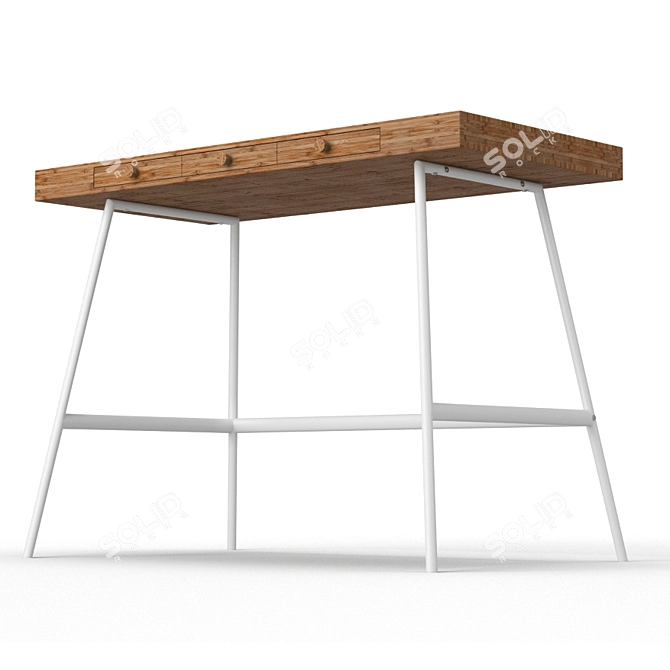 Sleek and Stylish Ikea Lillasen Desk 3D model image 3