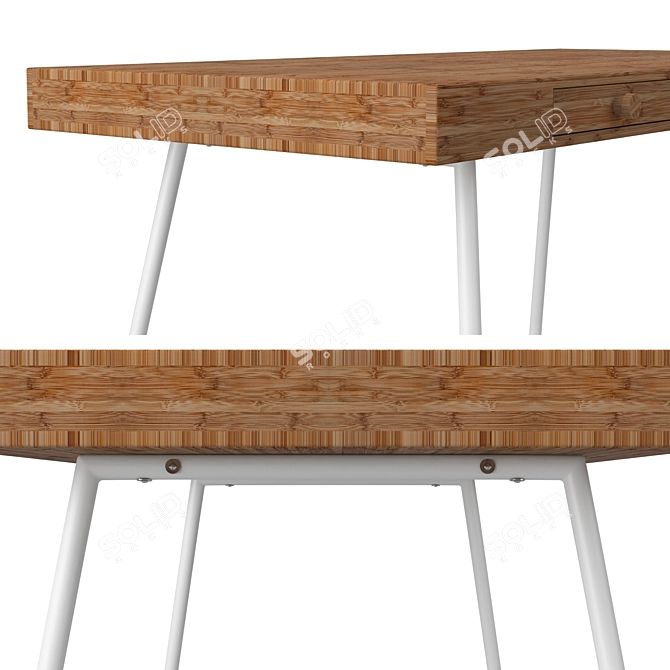 Sleek and Stylish Ikea Lillasen Desk 3D model image 4