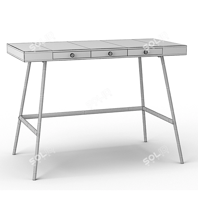 Sleek and Stylish Ikea Lillasen Desk 3D model image 5