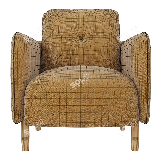 Jimi Lounge Chair: Stylish & Comfortable 3D model image 5