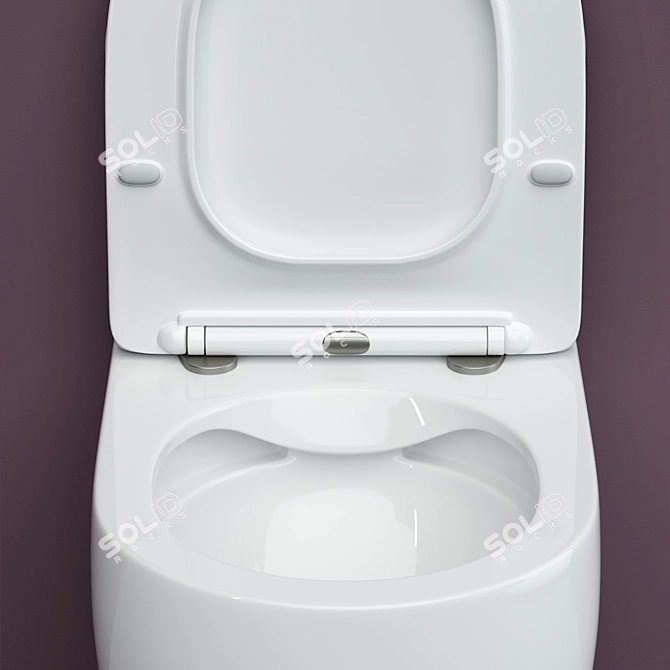 Ceramica Nova Play Wall-Hung Toilet 3D model image 3