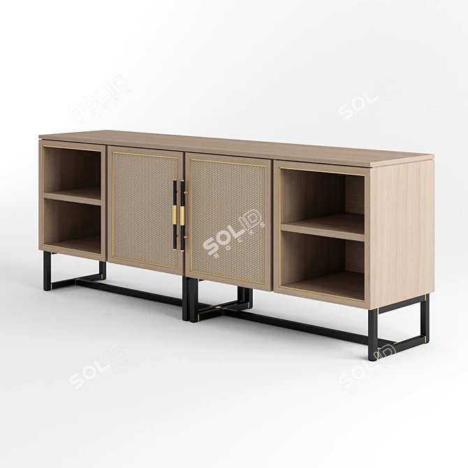 Mykonos Sideboard: Elegant and Functional 3D model image 2