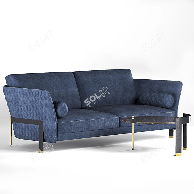 Cosmo Circle Sofa Set: Modern, Stylish, and Versatile 3D model image 1