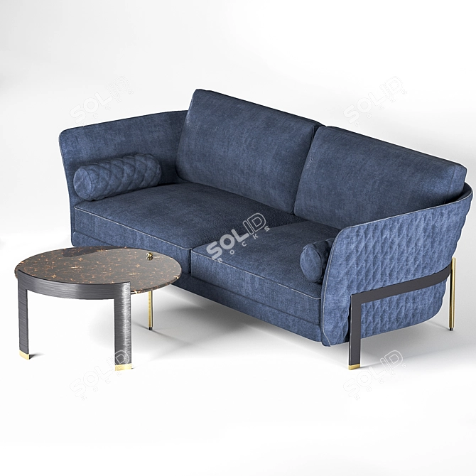 Cosmo Circle Sofa Set: Modern, Stylish, and Versatile 3D model image 3