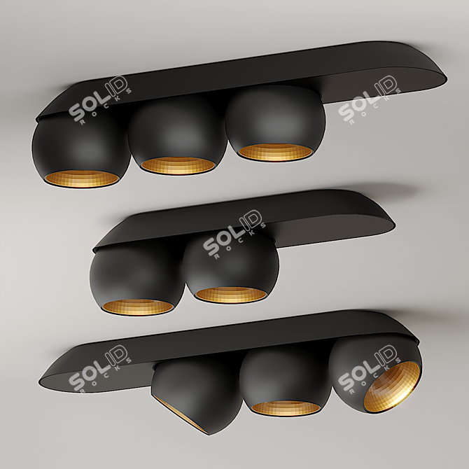 Sleek and Stylish Marbul Pendant 3D model image 5