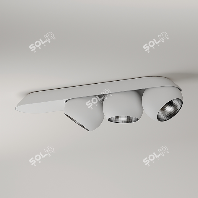 Sleek and Stylish Marbul Pendant 3D model image 4