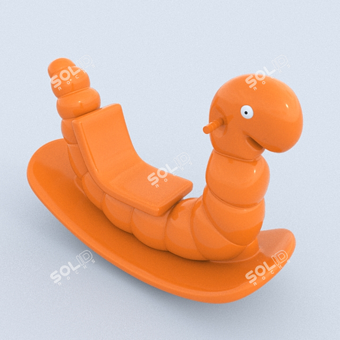 Wiggly Fun Earthworm Seesaw 3D model image 1