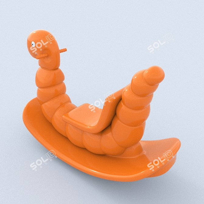 Wiggly Fun Earthworm Seesaw 3D model image 2