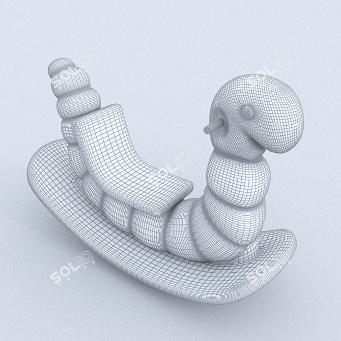 Wiggly Fun Earthworm Seesaw 3D model image 3