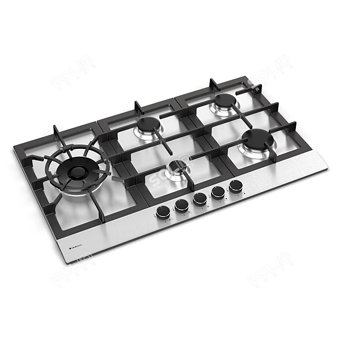 Sleek and Stylish Cooktop 3D model image 1