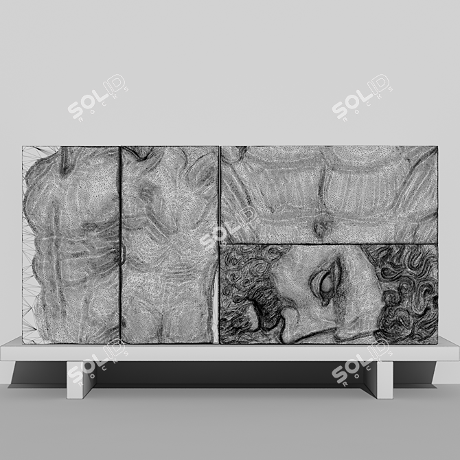 Versatile 3D Max Dresser 3D model image 2