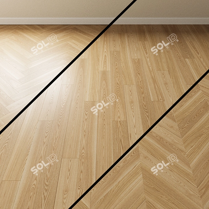 Caramel Ash Inspire: Parquet Perfection 3D model image 1