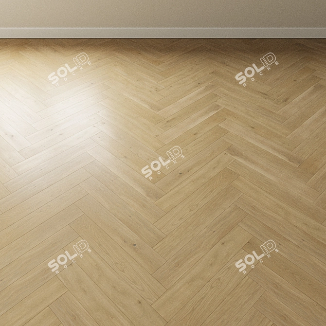 Stonehenge Bleached Oak Parquet 3D model image 4