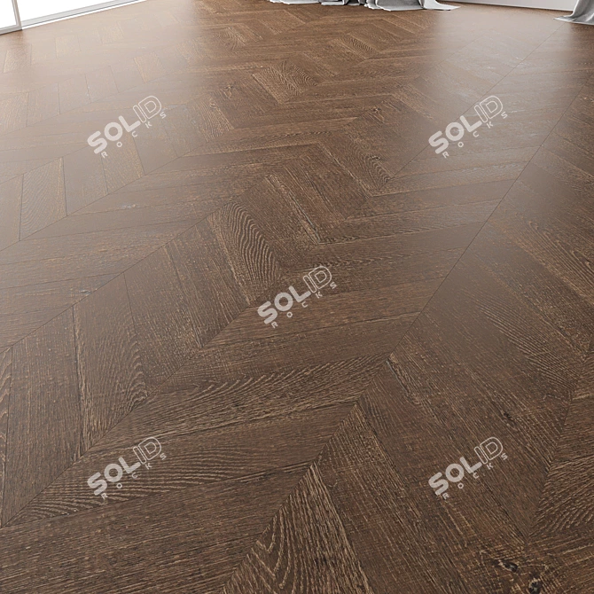 Title: Wildwood Oak Parquet Set | High-Quality 3D Model 3D model image 3