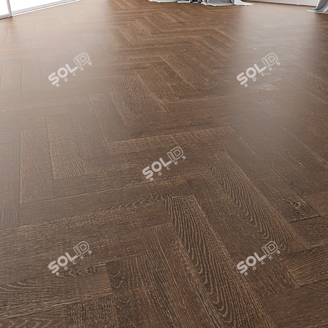 Title: Wildwood Oak Parquet Set | High-Quality 3D Model 3D model image 4