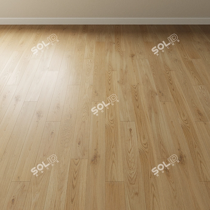 Title: Coswick Pastel Oak Parquet: Timeless Elegance 3D model image 3