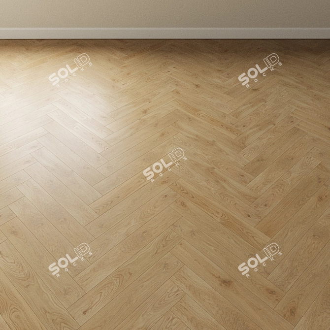 Title: Coswick Pastel Oak Parquet: Timeless Elegance 3D model image 4