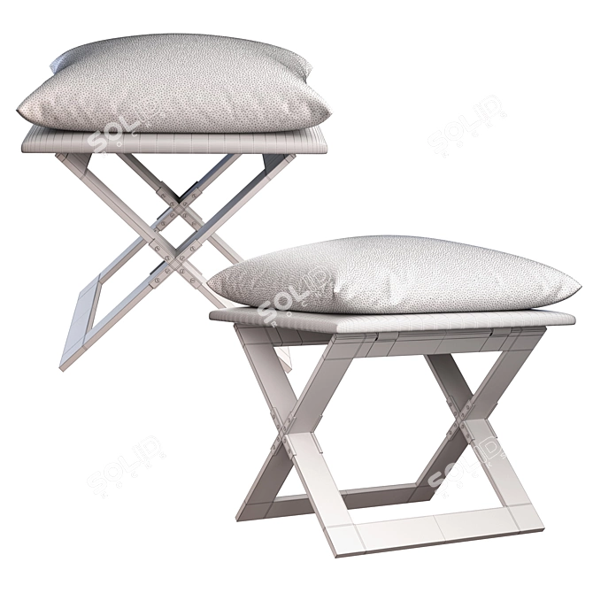 Industrial Luxe Marx Stool 3D model image 2