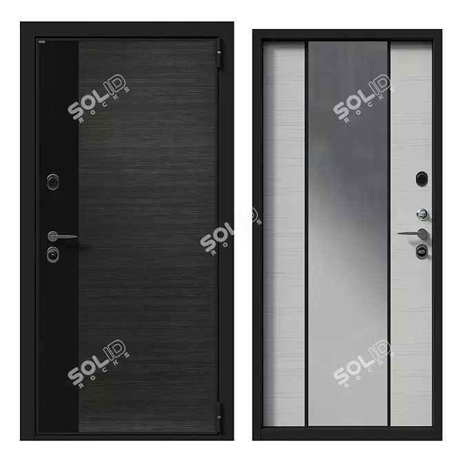 Securemme-Portalle: Innovative Entry Doors 3D model image 1