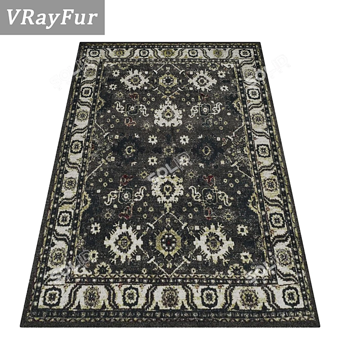 Versatile Set of High-Quality Carpets 3D model image 2