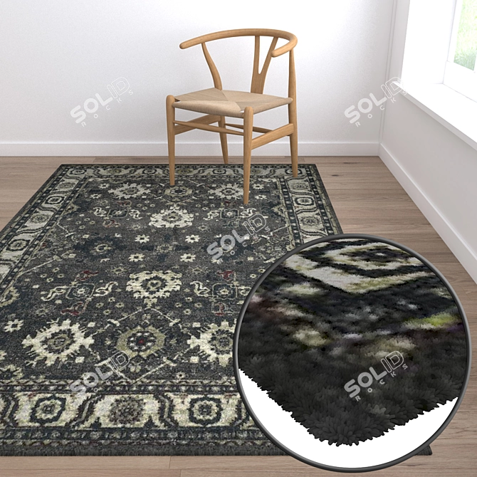 Versatile Set of High-Quality Carpets 3D model image 5