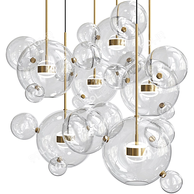 Bolle Pendant 04 Bubble - Unique Lighting Statement 3D model image 3