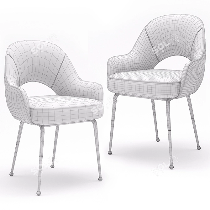 Tosconova Fifty Two Galvanic Chair: Timeless Elegance for Your Space 3D model image 5