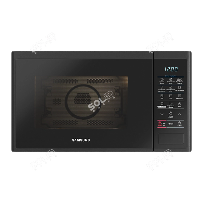 Sleek Samsung Microwave MG23J5133AK 3D model image 1