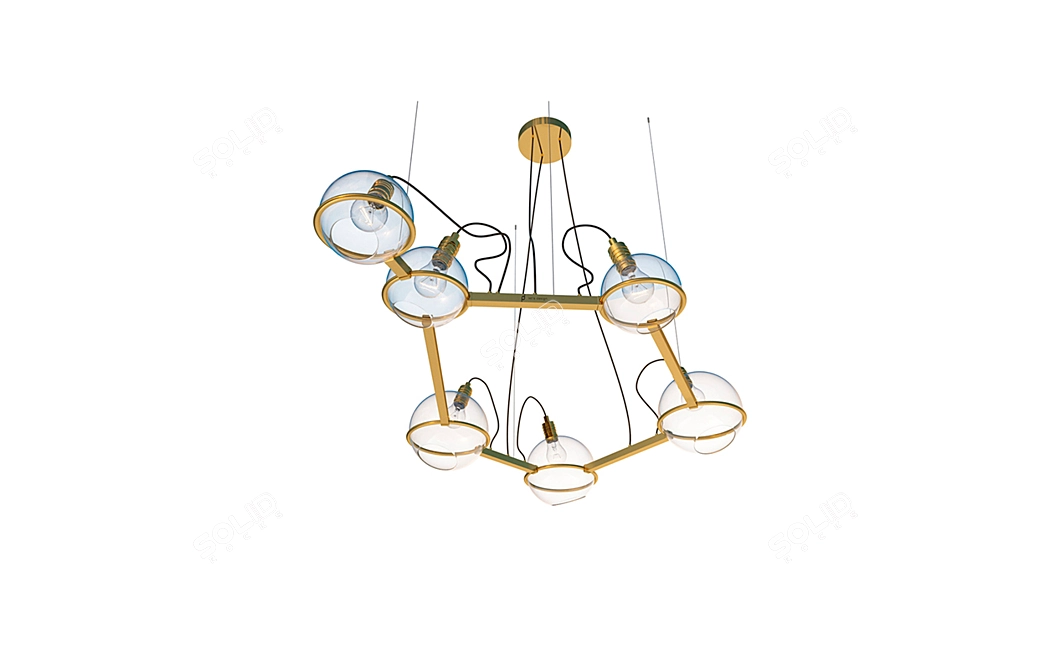 Celestial Libra Chandelier: Art. 20899 by Pikartlights 3D model image 3