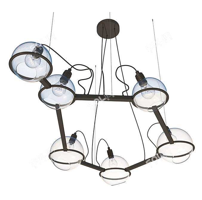 Celestial Libra Chandelier: Art. 20899 by Pikartlights 3D model image 7