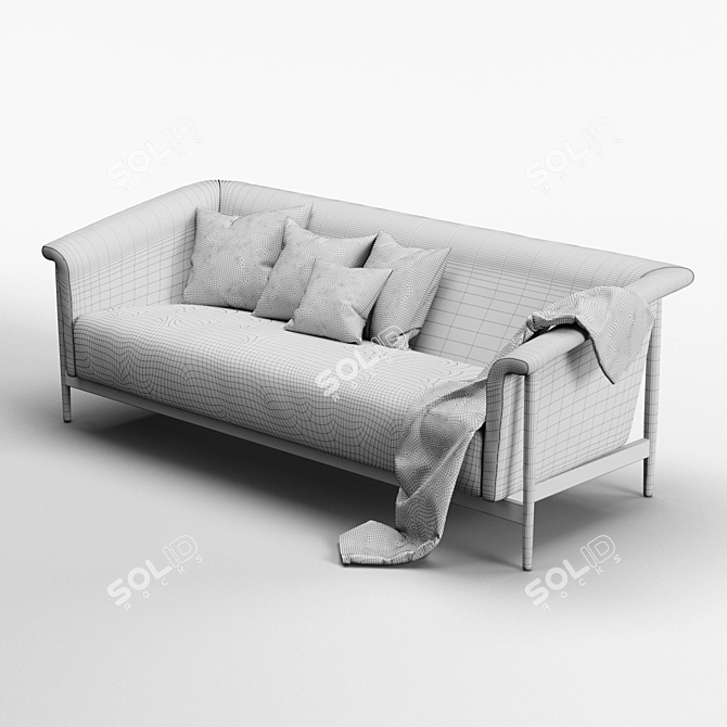  Scandinavian Elegance: Svenson Sofa 3D model image 2