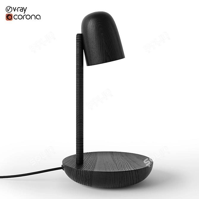 Muuto Focus Desk Light: Sleek and Modern Design 3D model image 1