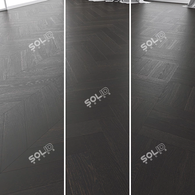 Premium Oak Parquet Set 3D model image 1