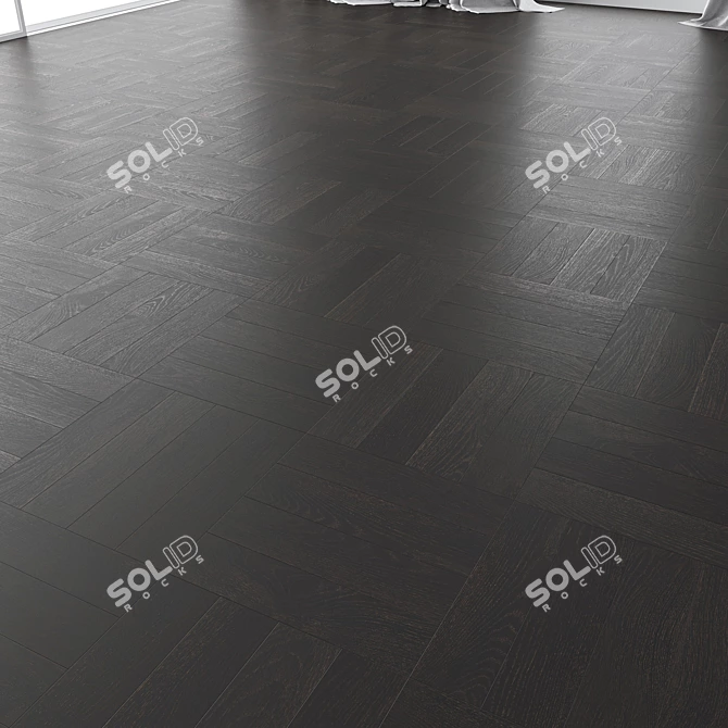 Premium Oak Parquet Set 3D model image 2