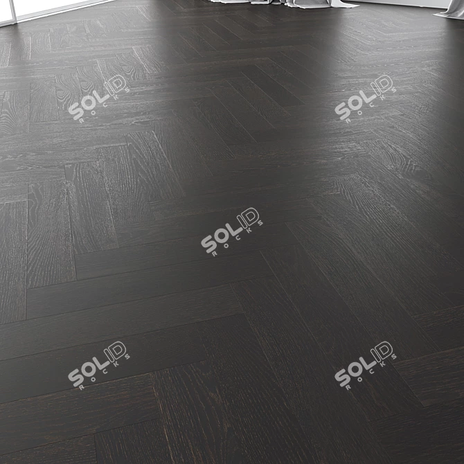 Premium Oak Parquet Set 3D model image 4