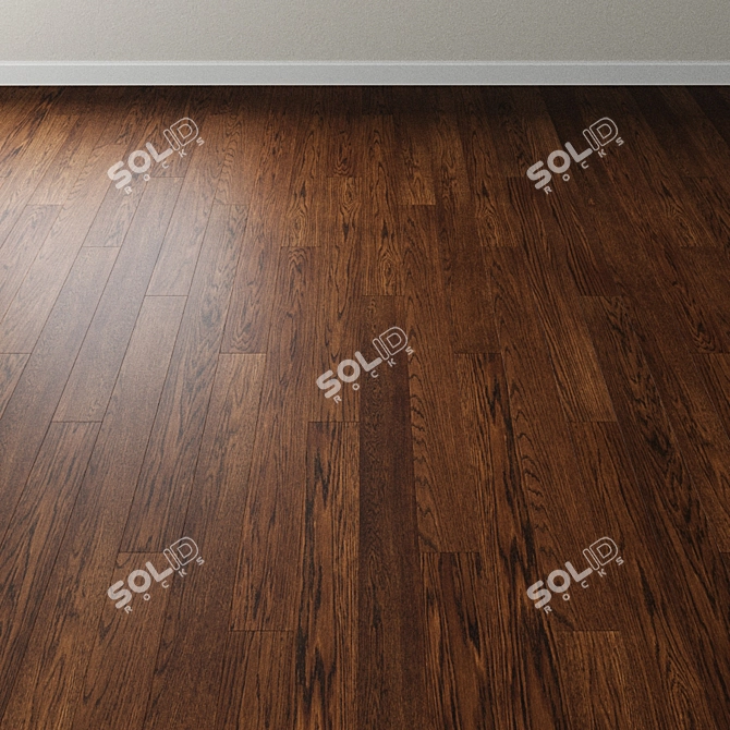 Title: Inspire Oak Parquet: Milk Chocolate Charmer 3D model image 2