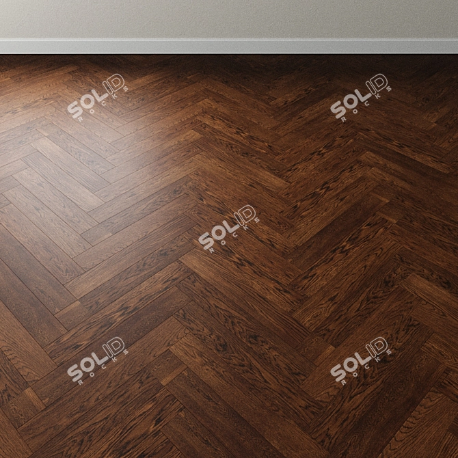 Title: Inspire Oak Parquet: Milk Chocolate Charmer 3D model image 3