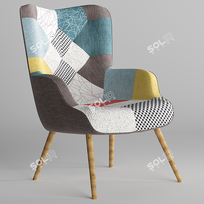 Cozy Hygge Chair 3D model image 2