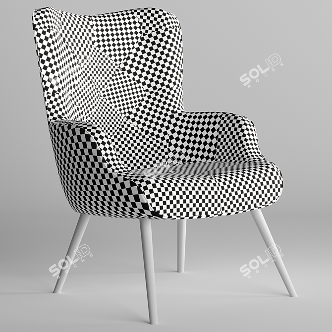 Cozy Hygge Chair 3D model image 3