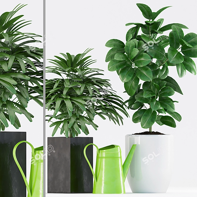 Botanical Bliss: 192 Exquisite Plants 3D model image 1