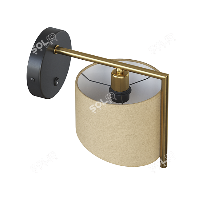 Elegant GANS WALL Sconce 3D model image 2