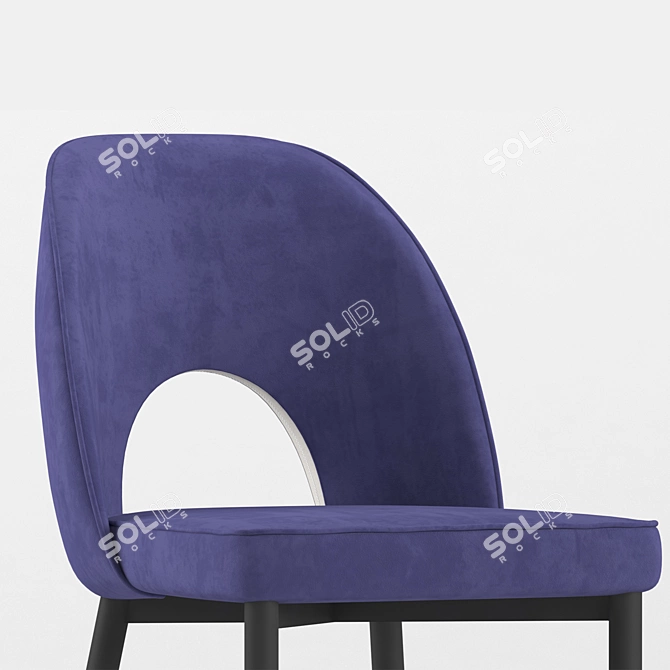 Velvet Comfort: Molly Chairs 3D model image 3