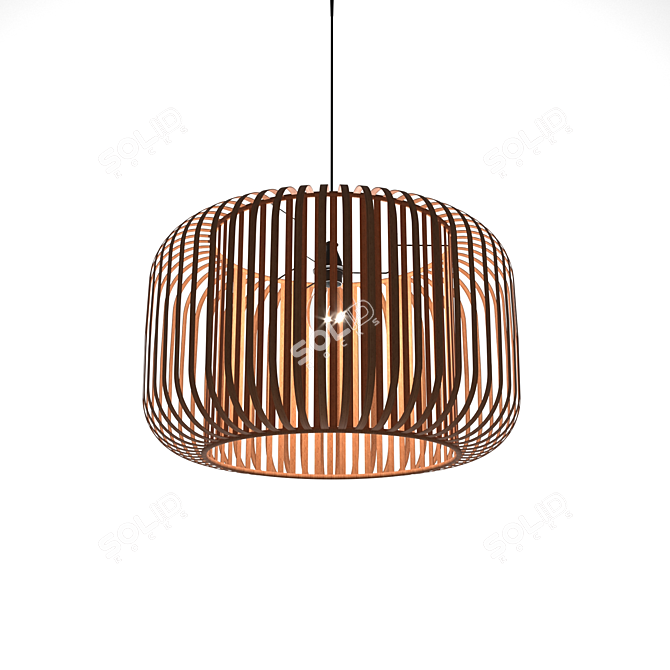 Bamboo Drum Pendant by Wrought Studio 3D model image 2